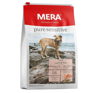 Сухой корм MERA pure sensitive Lachs & Reis для взрослых собак всех пород (лосось и рис)