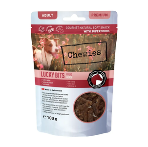 Chewies Lucky Bits Натуральні Ласощі Для Дорослих Та Похилих Собак З Конини Фото Зоомагазину Dog.Com.Ua