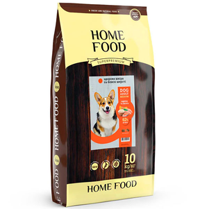 Сухий корм Home Food з лососем і індичкою для дорослих собак середніх порід
