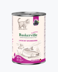 Baskerville Влажный Корм Для Котят С Лососем И Ежевикой Фото Зоомагазина Dog.Com.Ua