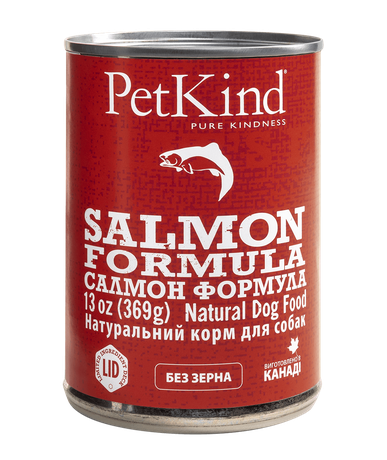 PetKind Salmon Formula вологий корм у формі паштету для собак усіх порід та віку (дикий лосось та оселедець)