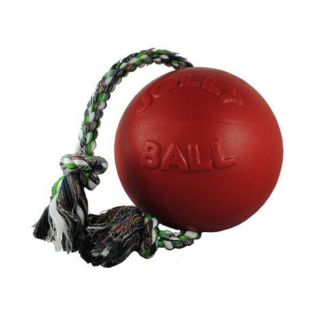 Jolly Pets мяч с канатом для разных видов игр для собак ROMP-N-ROLL большая