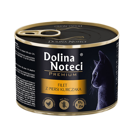 Корм консервований Dolina Noteci Premium для котів з філе курки