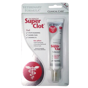 Veterinary Formula Clinical Care Super Clot гель для обработки ран, кровоостанавливающий, обезболивающий и дезинфицирующий