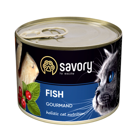 Savory Вологий корм для кішок з рибою