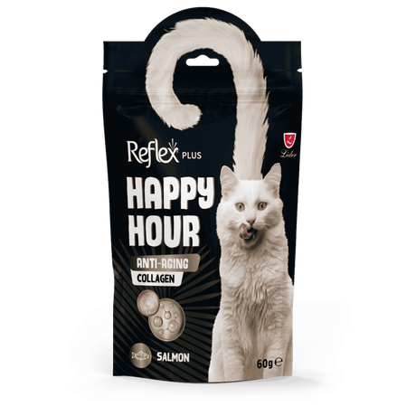 Reflex Plus Happy Hour Anti-Aging Ласощі Для Котів Проти Старіння З Лососем І Колагеном Фото Від Dog.Com.Ua
