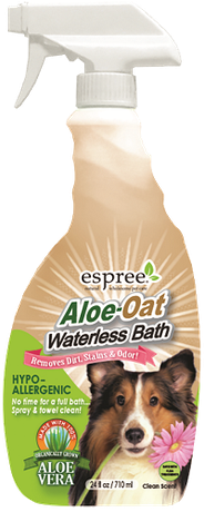 Espree Aloe Oat Waterless Bath Гипоаллергенный спрей для экспресс очистки чувствительной кожи и шерсти