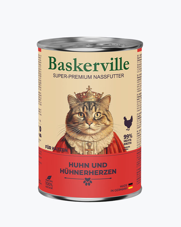 Baskerville Влажный Корм Для Кошек Мясо Курицы С Сердечками Фото От Dog.Com.Ua