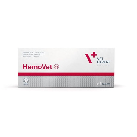 VetExpert HemoVet Вет Експерт Гемовет вітамінна добавка при анемії для собак 60 шт