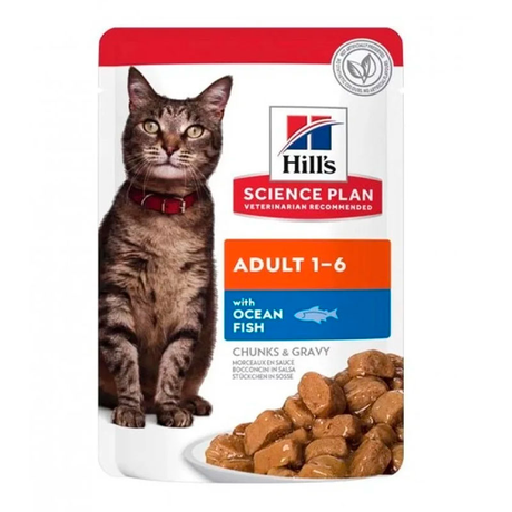 Hill'S Science Plan Adult Вологий Корм Для Дорослих Котів, З Океанічною Рибою, Пауч Фото Від Dog.Com.Ua