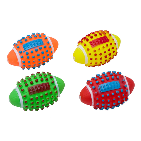 Eastland Мяч регби разные цвета игрушка для собак винил, 11,5 см
