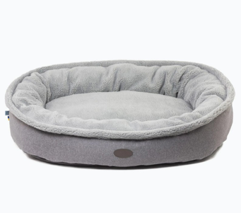 Harley And Cho Лежак Овальний Для Собак Donut Fur Gray Фото Зоомагазину Dog.Com.Ua