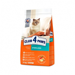 Клуб 4 Лапы (Club 4 Paws) Premium Sterilized Сухой Корм Для Стерилизованных Кошек Фото Зоомагазина Dog.Com.Ua