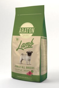 Сухий корм Araton LAMB Junior All Breeds для юніорів собак всіх порід (ягня)