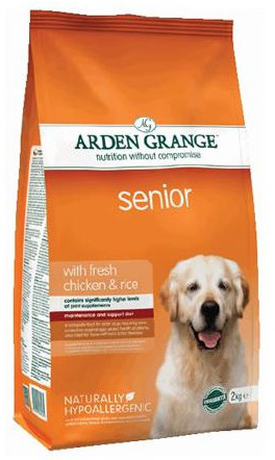 Сухой корм Arden Grange Senior (Арден Грендж Сениор) для пожилых собак (курица и рис)