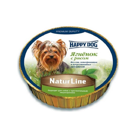 Happy Dog Schale NaturLine LammReis - паштет для собак з ягням та рисом