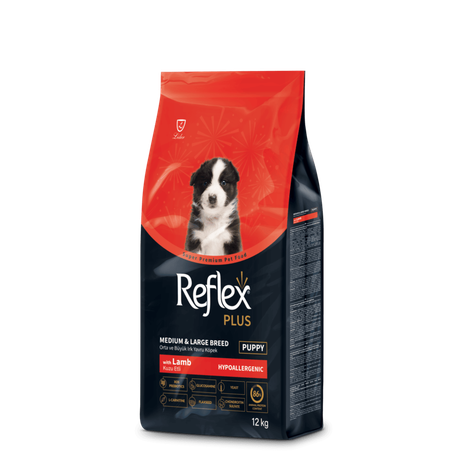 Reflex Plus Medium&Large Breed Puppy Сухий Корм Для Цуценят Середніх І Великих Порід З Ягням Фото Від Dog.Com.Ua