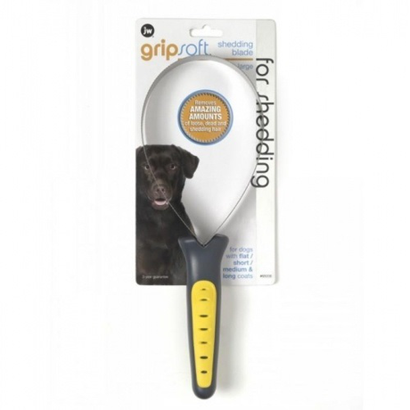 JW Pet Grip Soft Shedding Blade Large Нож-тримминг большой для собак