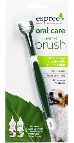 Espree Oral Care 3 in 1 Brush Щітка для догляду за зубами та порожниною рота собак 3 в 1