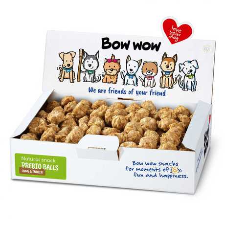 Bow Wow Лакомство Для Собак Натуральные Вяленые Шарики С Легкими И Инулином Фото От Dog.Com.Ua