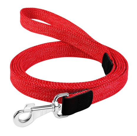 Collar Повідець Брезентовий Для Собак, Червоний, 3М Фото Від Dog.Com.Ua
