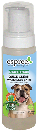 Espree Quick Clean Waterless Bath Косметическое средство для собак, пена для чистки морды и лап без воды
