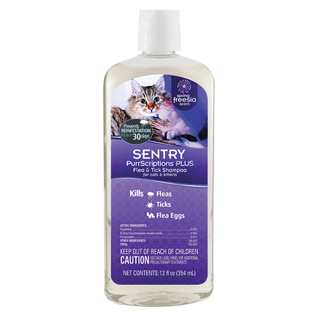 Sentry PurrScriptions Plus Spring Freesia Shampoo СЕНТРІ ПУРРСКРИПШНС ПЛЮС ФРЕЗІЯ шампунь від бліх та кліщів для котів