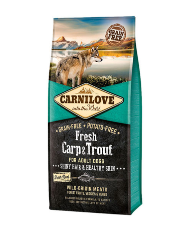 Сухий корм Carnilove Dog Fresh Adult Carp & Trout для дорослих собак всіх порід (карп і форель)