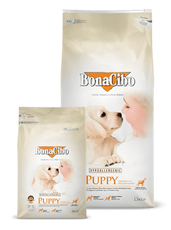 Сухой корм BonaCibo Puppy Chicken & Rice (БонаСибо) для щенков всех пород в возрасте до 12 мес (курица, анчоусы, рис)