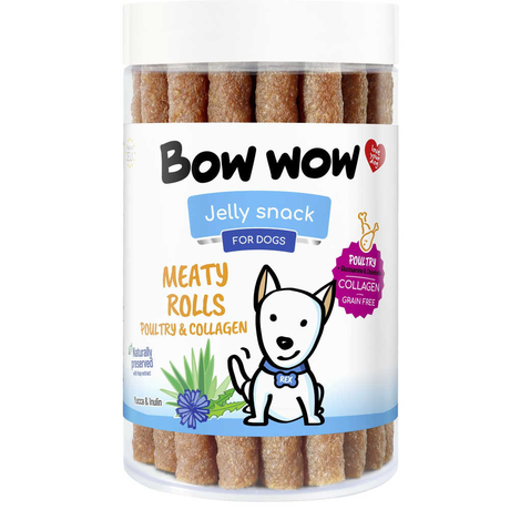 BOW WOW ласощі для собак м'ясні палочки з птиці та колагену (17 шт/уп)