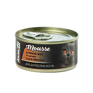 Animall Вологий Корм Для Котів Ніжний Мус Із Качки, 80 Г Фото Зоомагазину Dog.Com.Ua