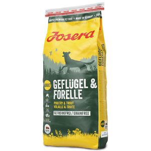 Сухий корм Josera Dog Geflugei & Forelle 34/18 беззерновий високобілковий корм для зрілих собак (птиця)