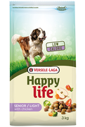 Happy Life Senior Light with Chicken нізкокалорийний корм для літніх собак з проблемами зайвої ваги (курка)