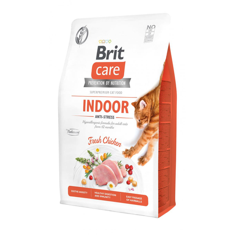 Brit Care Cat GF Indoor Anti-stress для домашних кошек (курица)