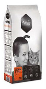 Amity Premium Salmon & Rice сухий повсякденний корм для дорослих котів з лососем та рисом