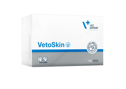 Vet Expert Vetoskin Добавка Для Підтримки Здоров'Я Шкіри Та Якості Вовни У Кішок Та Собак Фото Зоомагазину Dog.Com.Ua