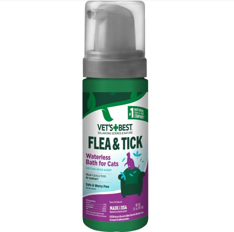 Vet'S Best Flea & Tick Waterless Bath For Cats Cottonspice Пена От Блох И Клещей Для Котов Фото От Dog.Com.Ua