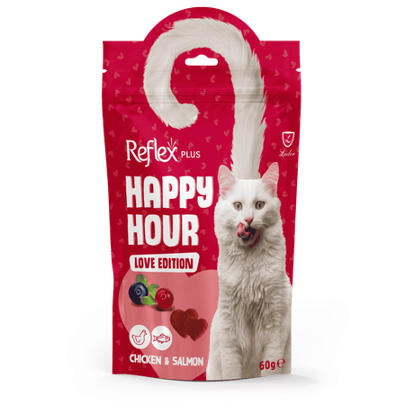 Reflex Plus Happy Hour Love Edition Ласощі Для Котів З Куркою Та Лососем Фото Від Dog.Com.Ua