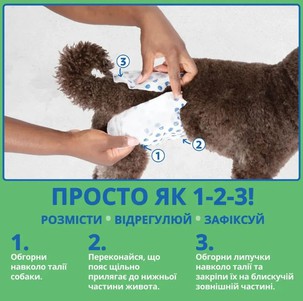 OUT! Comfort‑Dri™ Одноразовые подгузники для кобелей