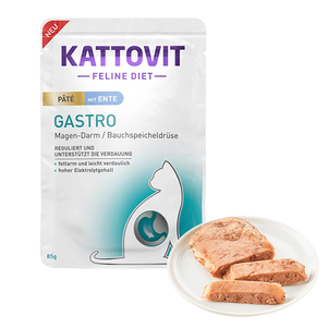 Kattovit Veterinary Gastro Duck Pate Паштет Для Кішок Із Захворюваннями Шлунково-Кишкового Тракту З Качкою Фото Зоомагазину Dog.Com.Ua