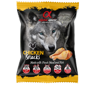 Alpha Spirit Chicken Snacks (Альфа Спіріт) ласощі з куркою для собак, мішечок