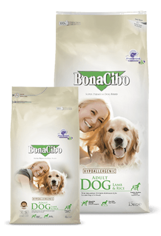 Сухой корм BonaCibo Adult Dog Lamb & Rice (БонаСибо) для собак с чувствительным пищеварением всех пород (ягненок и рис)