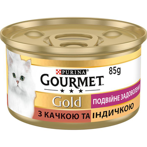 Gourmet Gold Двойное Удовольствие С Уткой И Индейкой, 85 Г Фото Зоомагазина Dog.Com.Ua