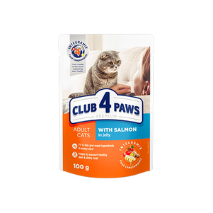 Клуб 4 Лапы (Club 4 Paws) Влажный Корм Для Котов С Лососем В Желе Фото Зоомагазина Dog.Com.Ua