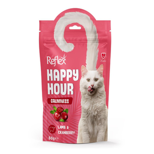 Reflex Happy Hour Calmness Ласощі Для Котів Заспокійливі З Ягням І Журавлиною Фото Зоомагазину Dog.Com.Ua