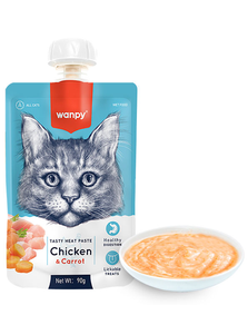 Wanpy Chicken & Carrot Ванпи Крем-Суп Курица С Морковью Жидкий Корм Для Котов Фото Зоомагазина Dog.Com.Ua