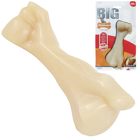 Nylabone Extreme Chew Big Bone жувальна іграшка для собак ВКУС ЯЛОВИЧИНИ (екстремальне гризіння)