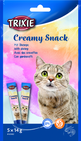 Trixie Ласощі Для Котів Creamy Snacks Креветки 5*14Гр Фото Від Dog.Com.Ua