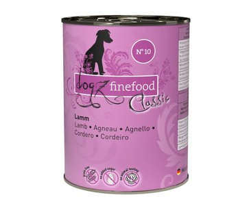 Dogz Finefood No.10 Вологий корм для собак з ягням