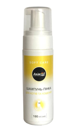 Animall Шампунь-Піна Для Котів Та Кошенят, 180 Мл Фото Від Dog.Com.Ua